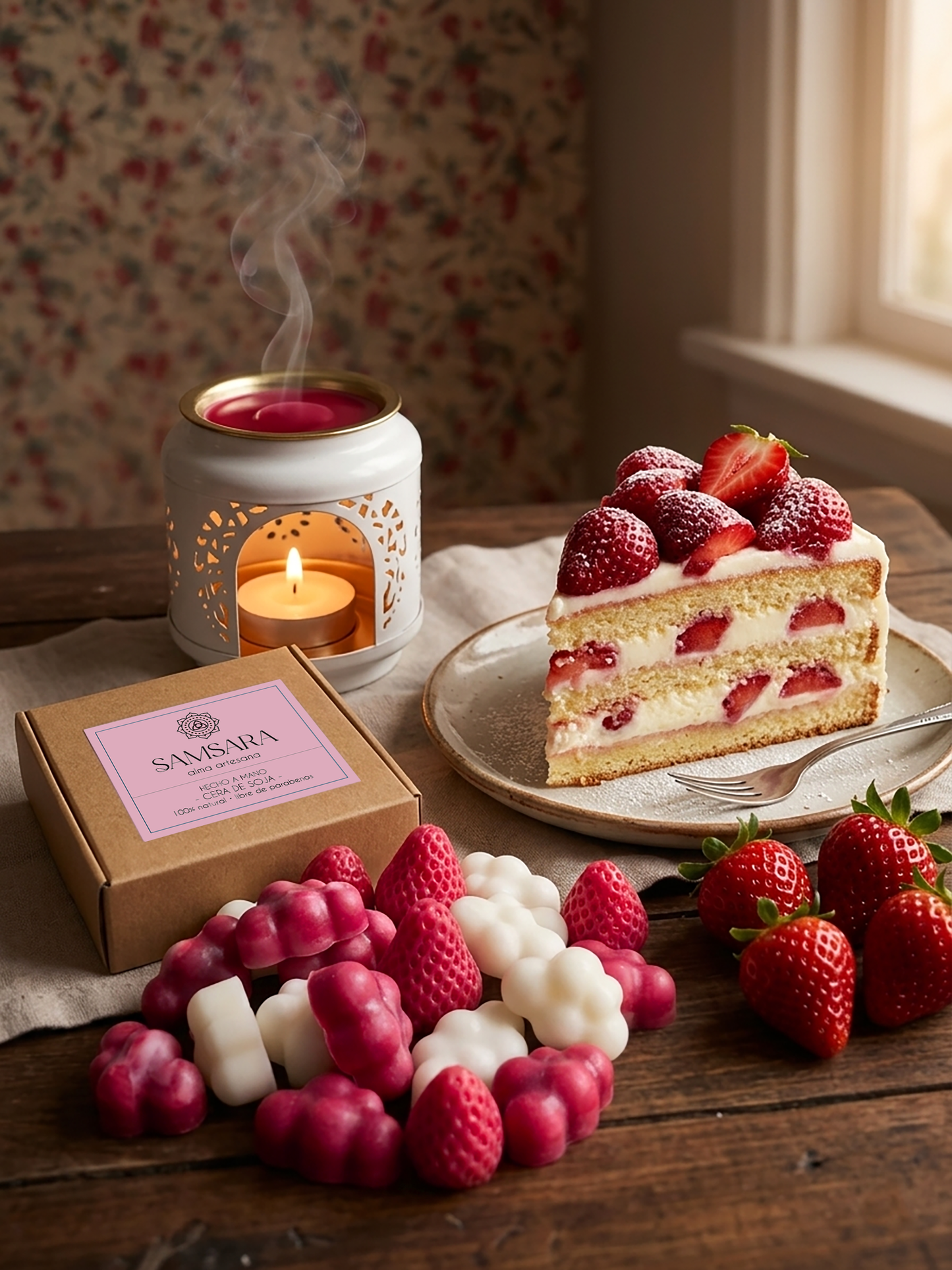 Wax Melts Tarta de Fresa y Nata