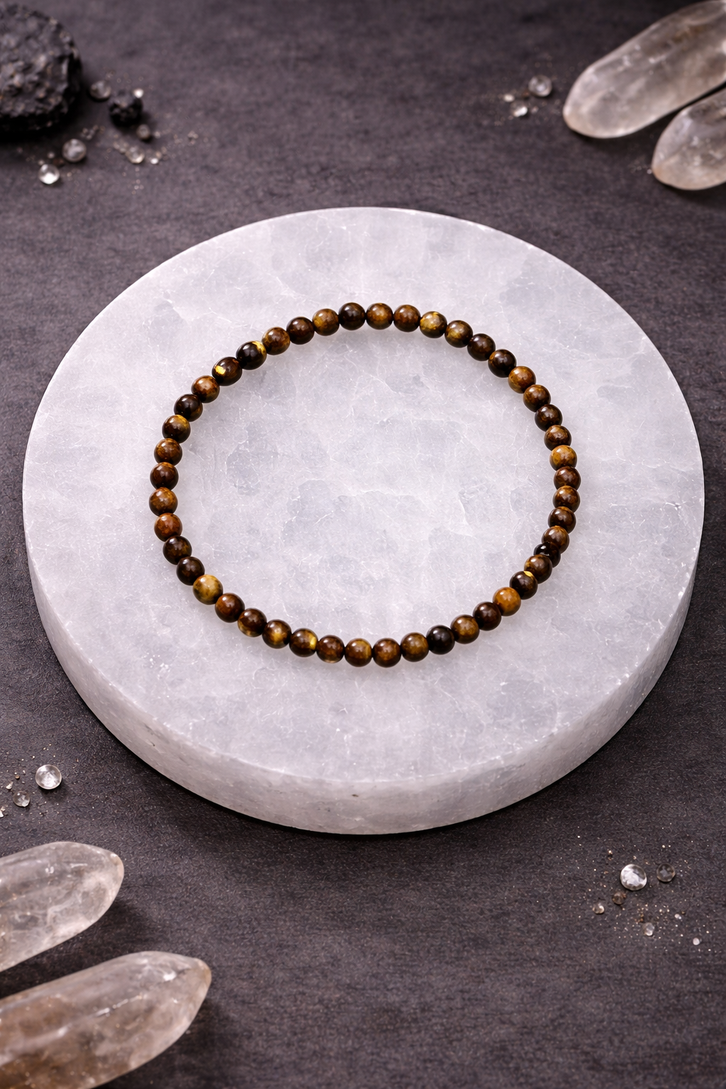 Pulsera minerales elástica Ojo de Tigre