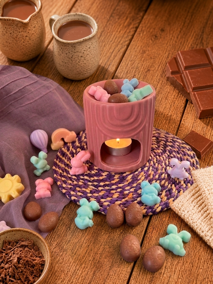 Wax Melts forma de conejitos y huevos de pascua con aroma a Chocolate con leche