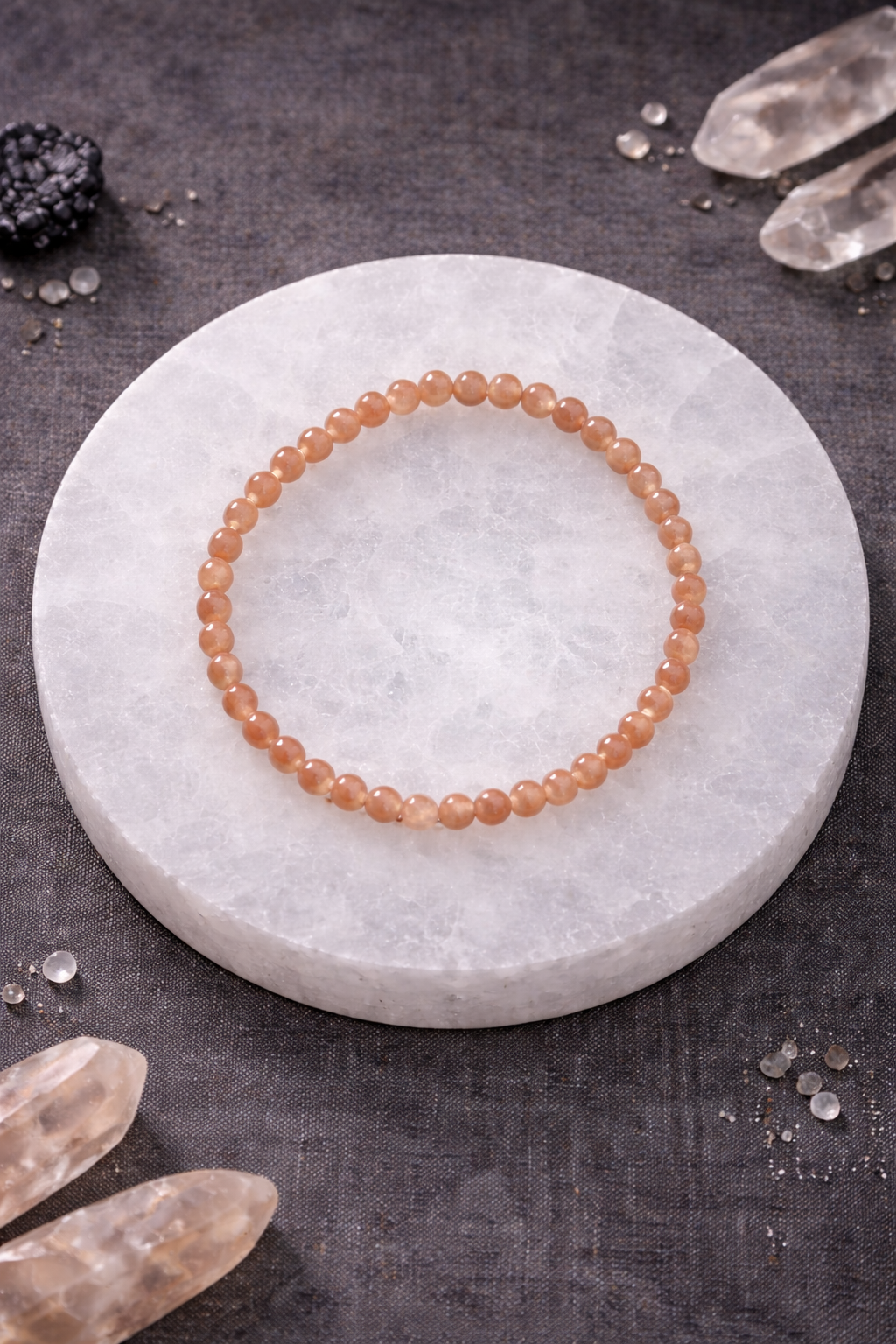 Pulsera minerales elástica Adularia
