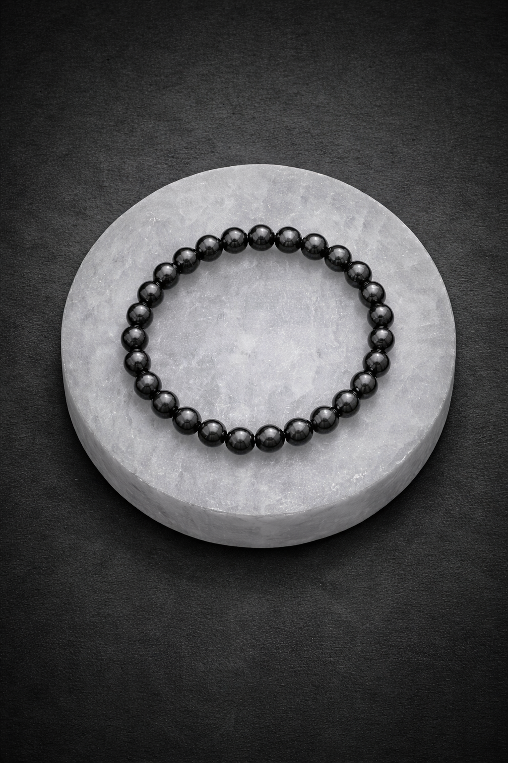 Pulsera mineral elástica Hematite