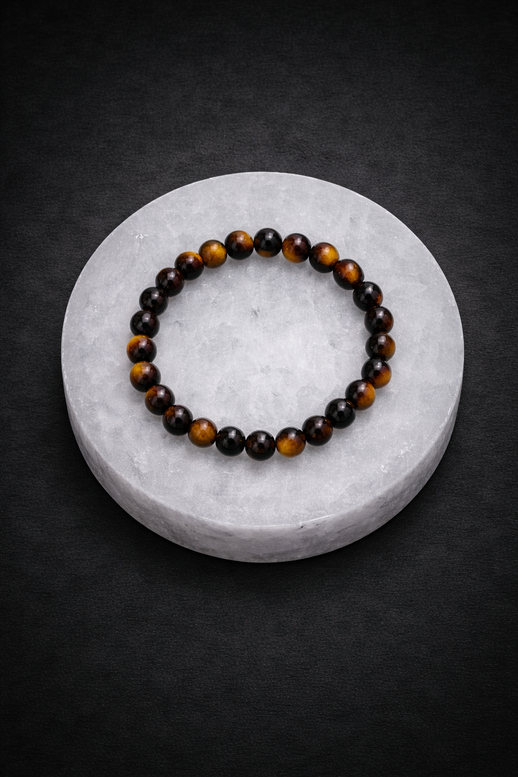 Pulsera mineral elástica Ojo de tigre
