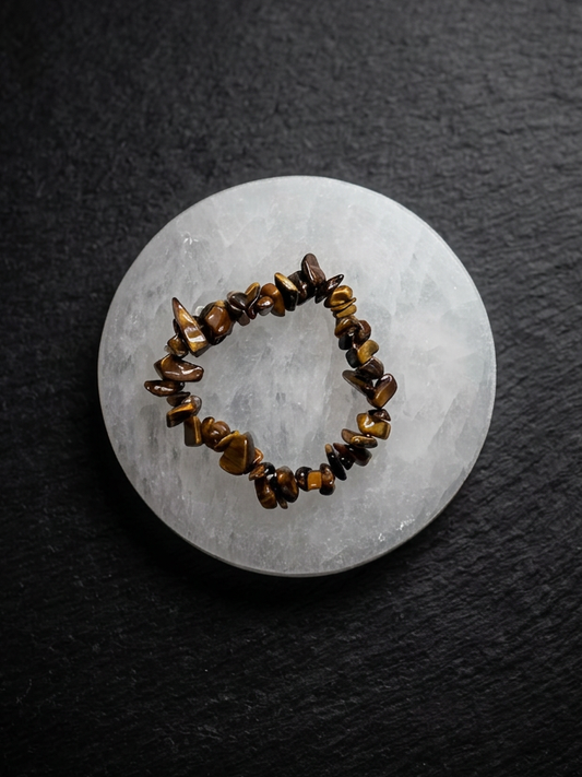 Pulsera mineral irregular Ojo de tigre