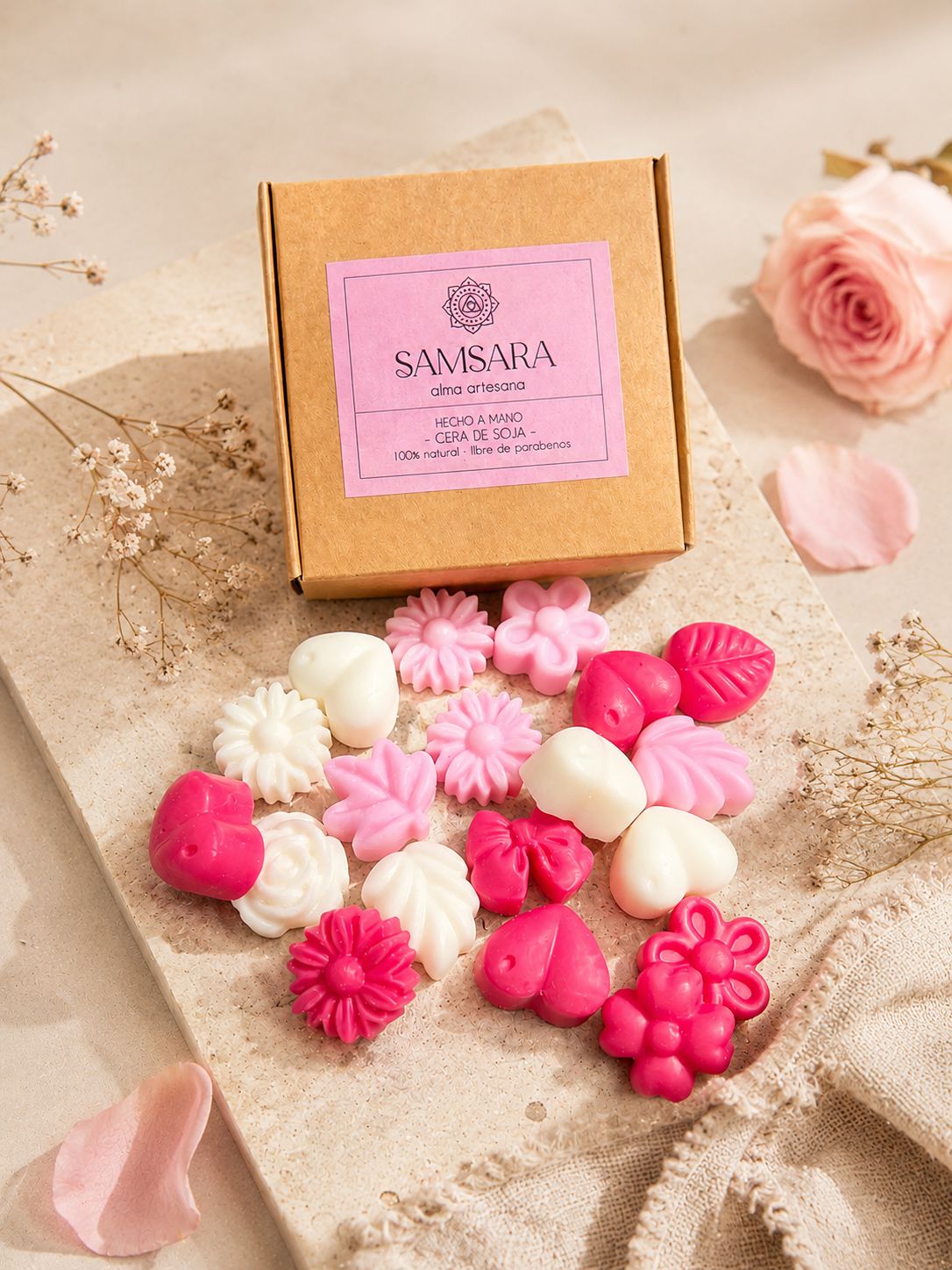 Wax melts aroma peonía y rosas